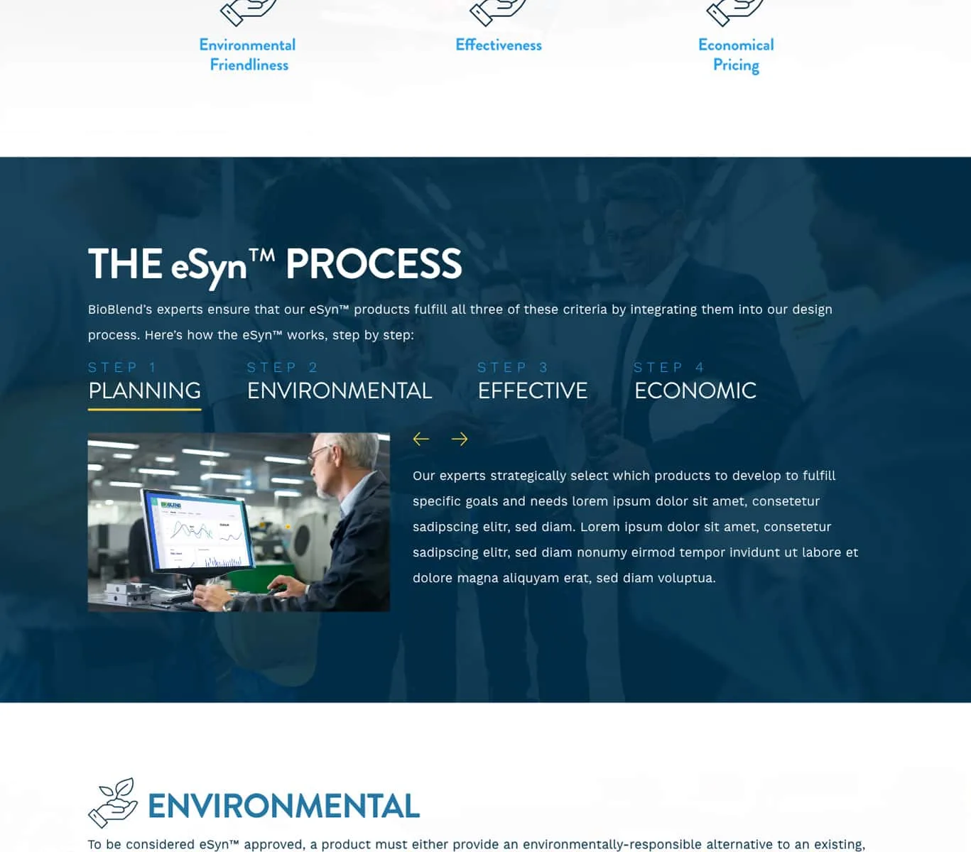 Bioblend education page design