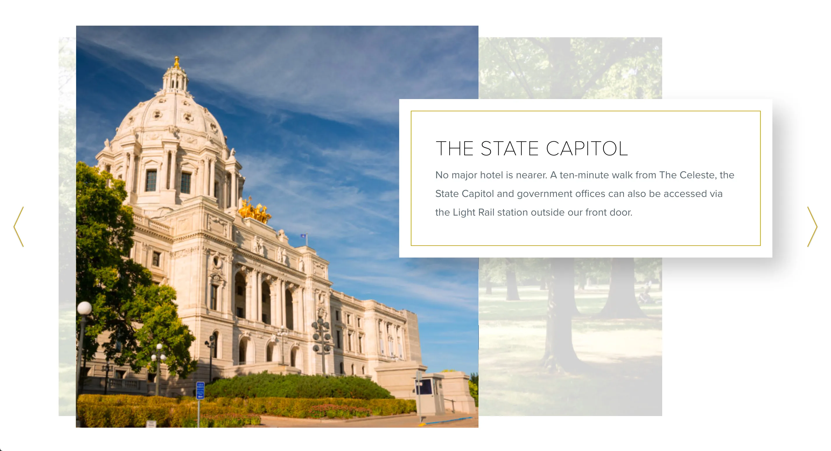 Celeste Hotel and Bar capital page design