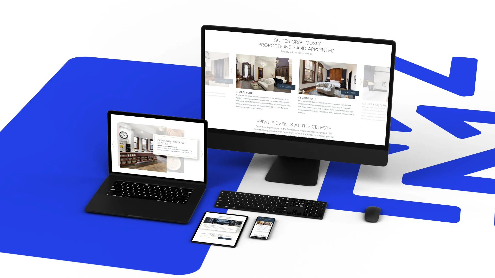 Celeste responsive device mockup