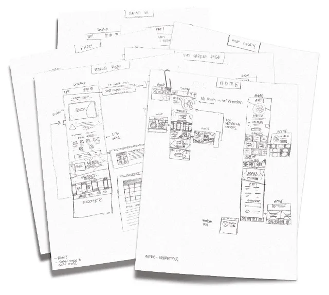 EAT low fidelity wireframes