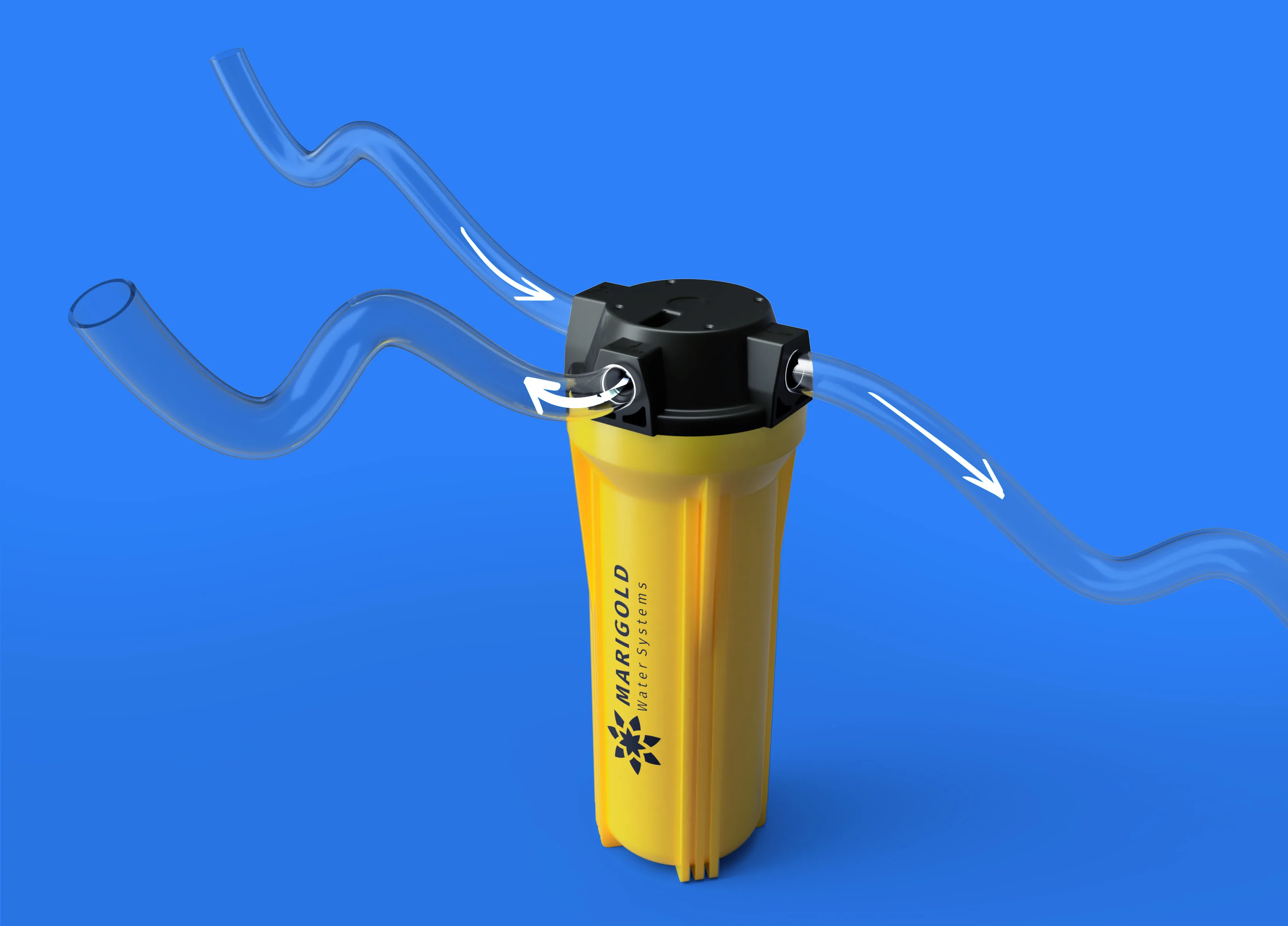 Marigold water filter product render